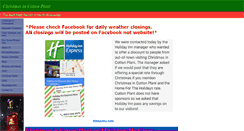 Desktop Screenshot of christmasincottonplant.com